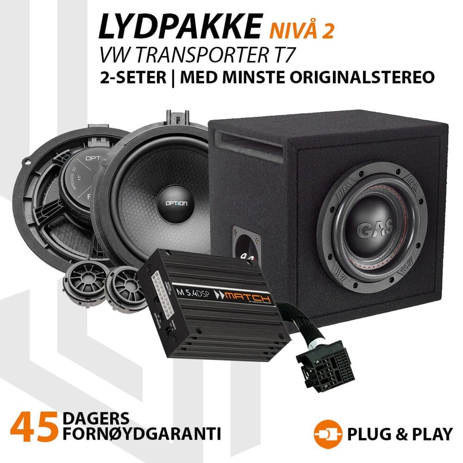 Match Lydoppgraderingspakke VW Transporter T7