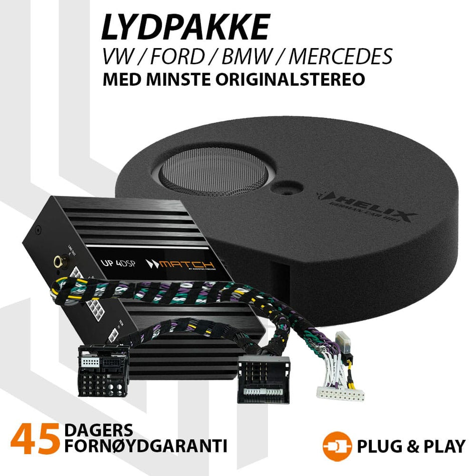 Match Lydoppgraderingspakke VW / Ford / BMW / Mercedes