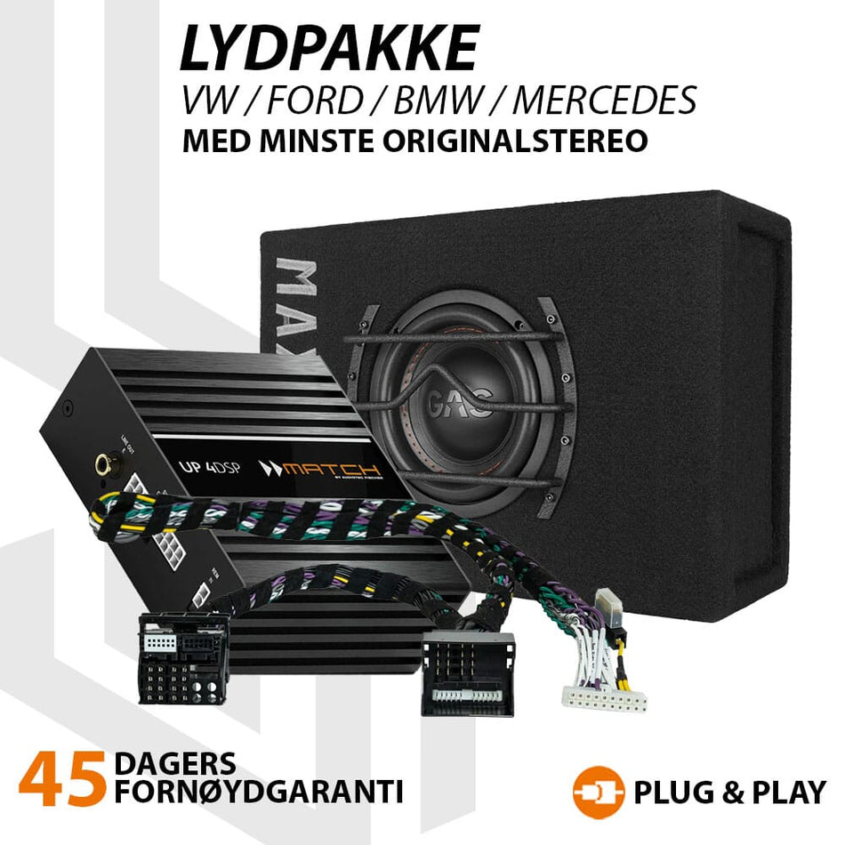Match Lydoppgraderingspakke VW / Ford / BMW / Mercedes
