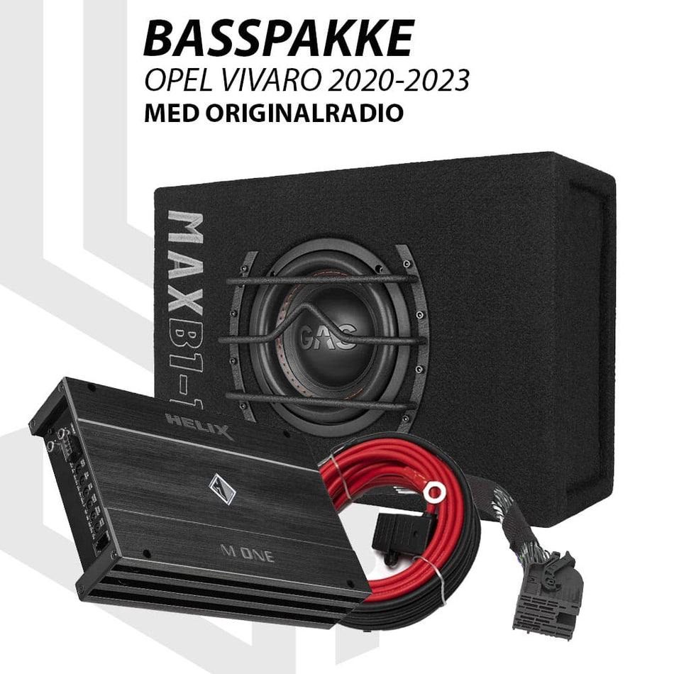 GAS / Helix Basspakke Opel Vivaro