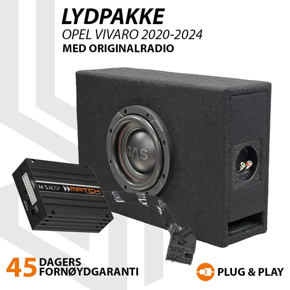 Match Lydoppgraderingspakke Opel Vivaro