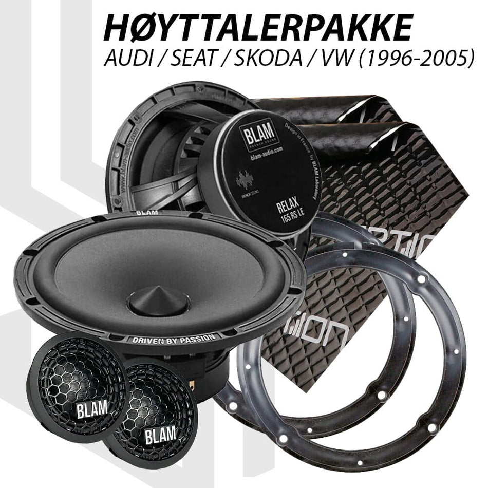 BLAM Relax høyttalerpakke Audi/Seat/Skoda/VW