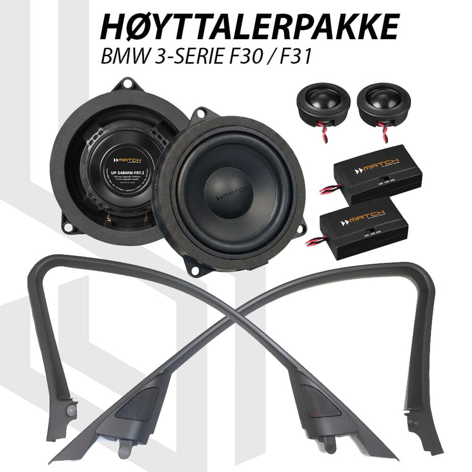MATCH høyttalerpakke for BMW