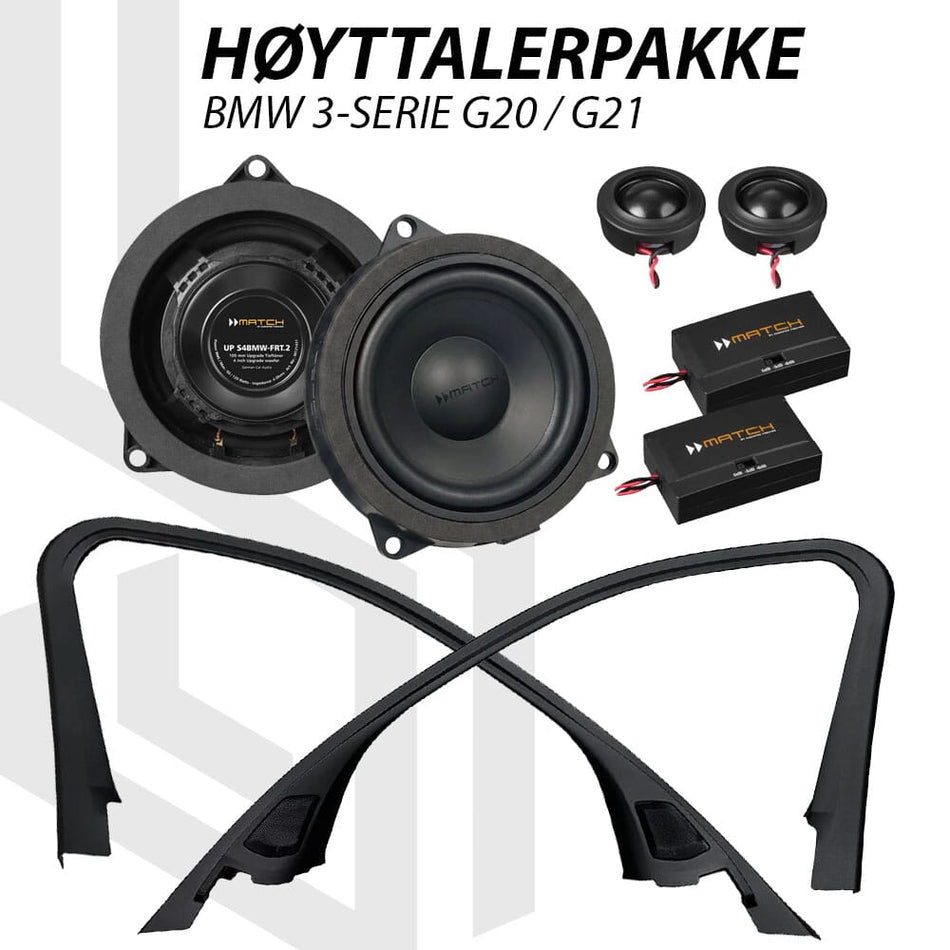 MATCH høyttalerpakke for BMW