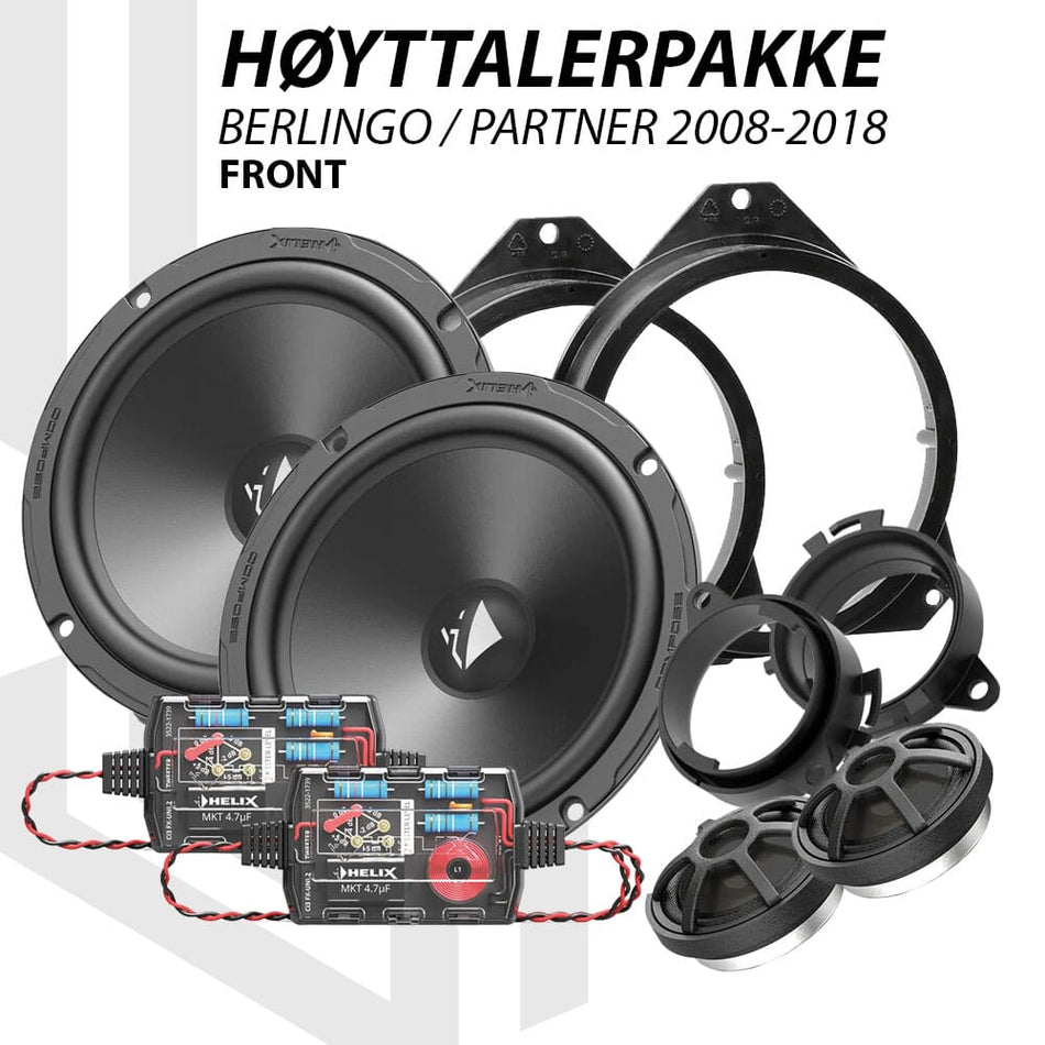HELIX Compose høyttalerpakke Berlingo / Partner