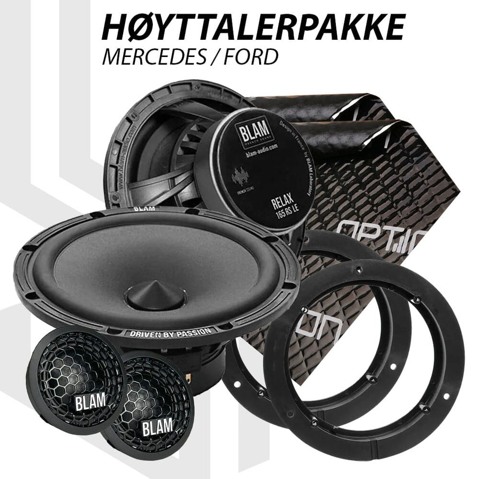 BLAM Relax høyttalerpakke Mercedes / Ford