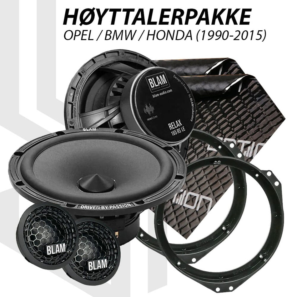 BLAM Relax høyttalerpakke Opel / BMW / Honda