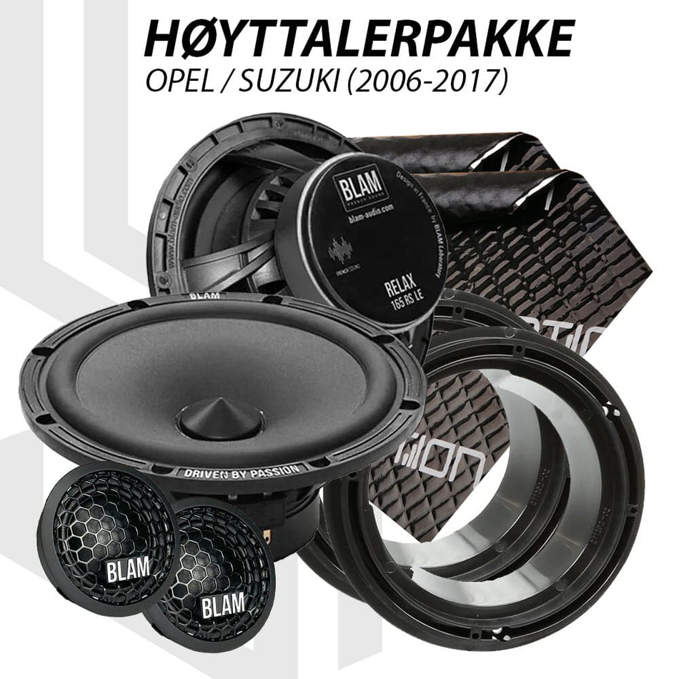 BLAM Relax høyttalerpakke Suzuki / Opel