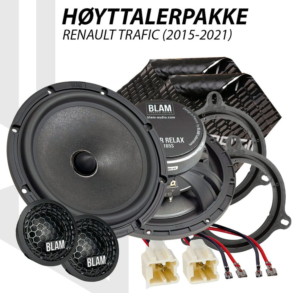 BLAM Relax høyttalerpakke Renault Trafic