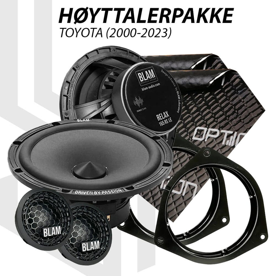 BLAM Relax høyttalerpakke Toyota