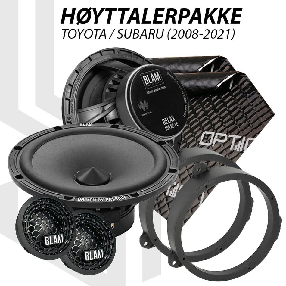 BLAM Relax høyttalerpakke Toyota / Subaru