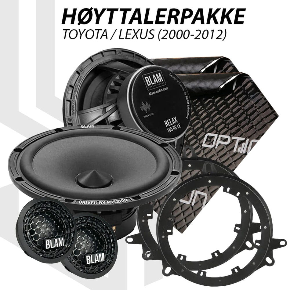 BLAM Relax høyttalerpakke Toyota / Lexus