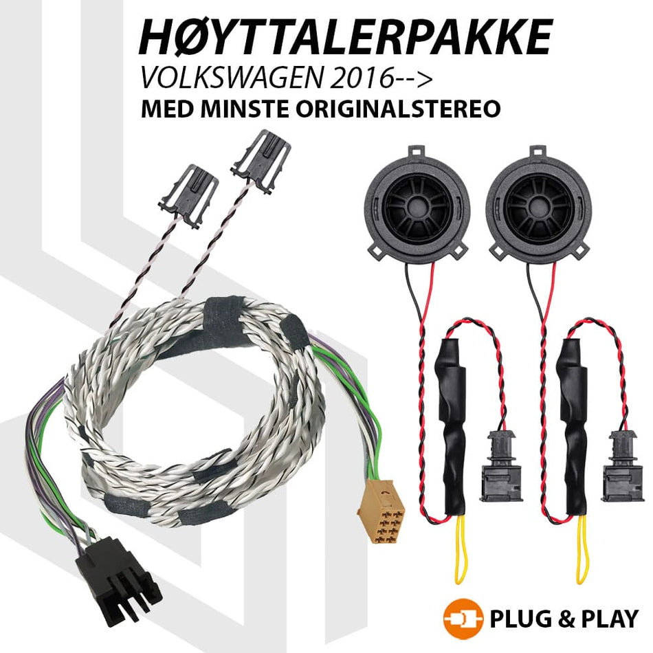 OPTION høyttalerpakke Volkswagen