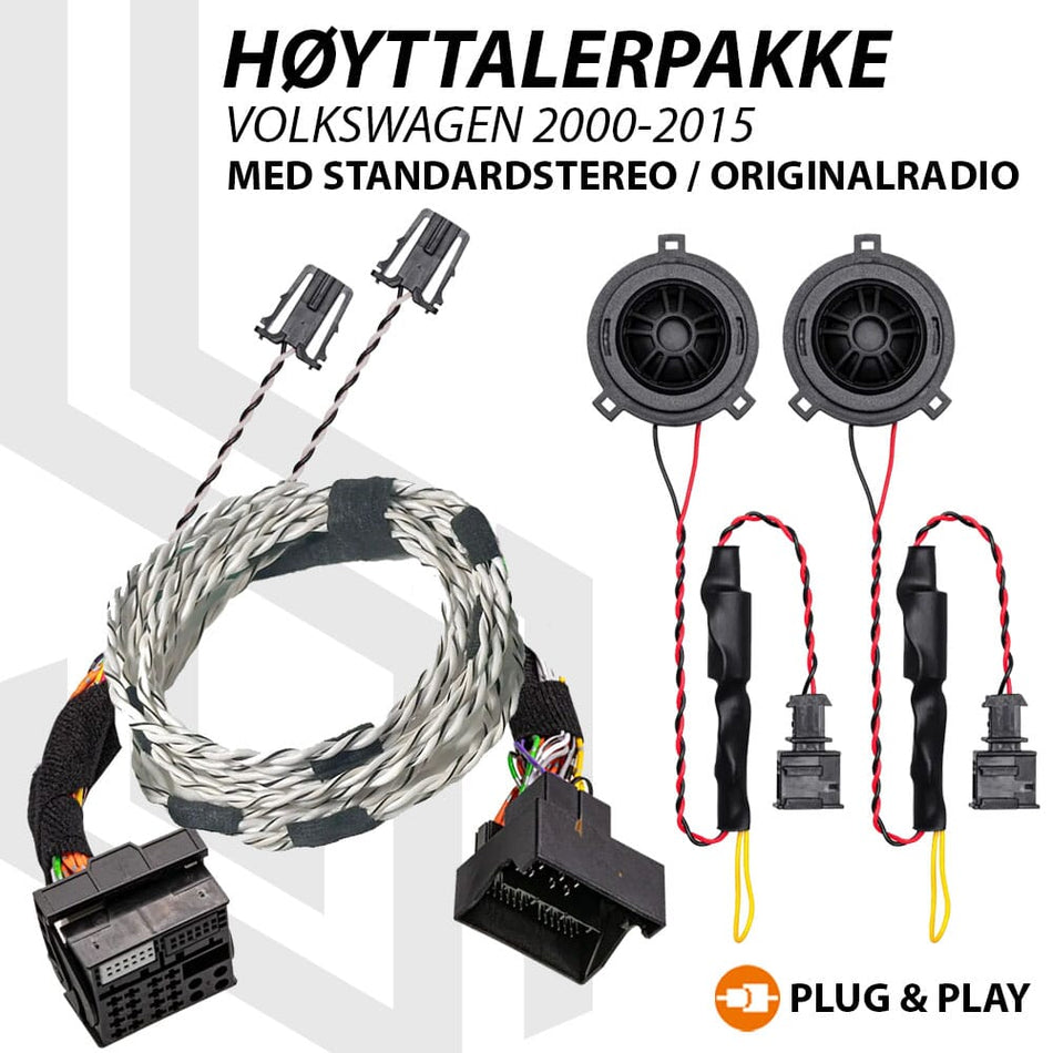 OPTION høyttalerpakke Volkswagen