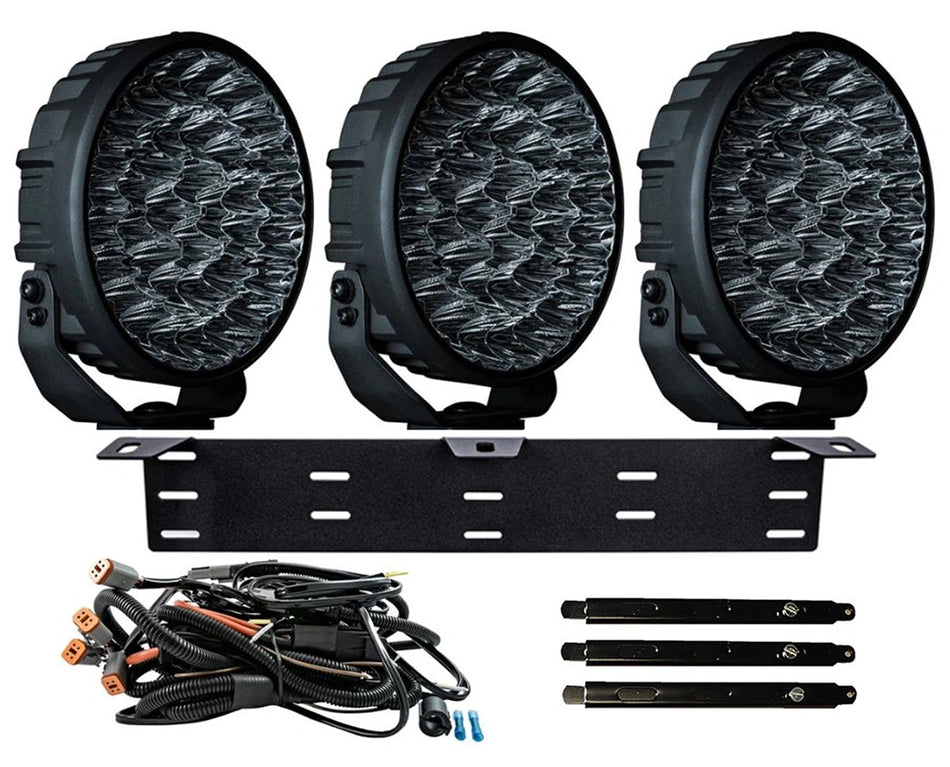 3x BIG ENERGY RAW 9" komplett lyspakke