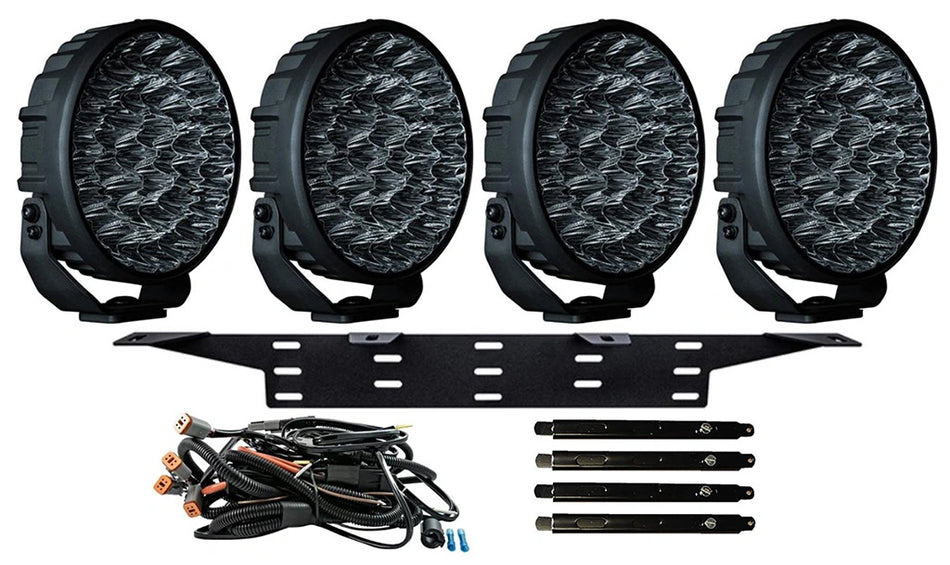 4x BIG ENERGY RAW 9" komplett lyspakke