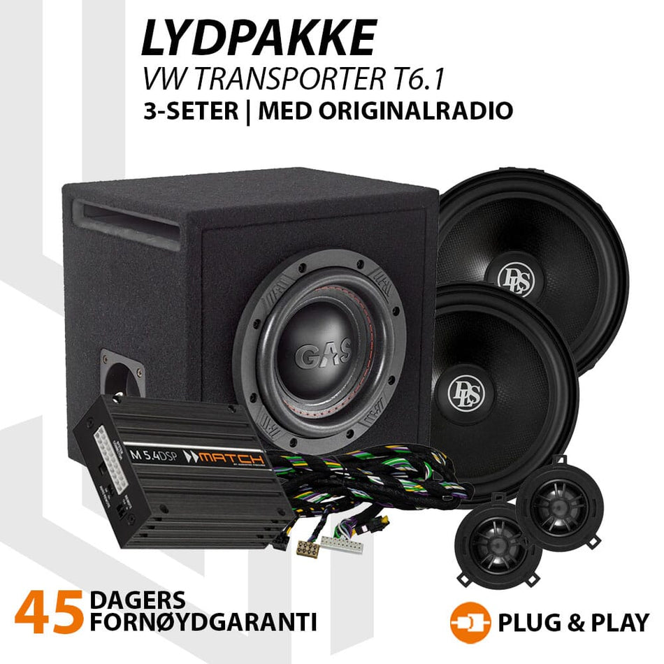 Match Lydoppgraderingspakke VW T6.1
