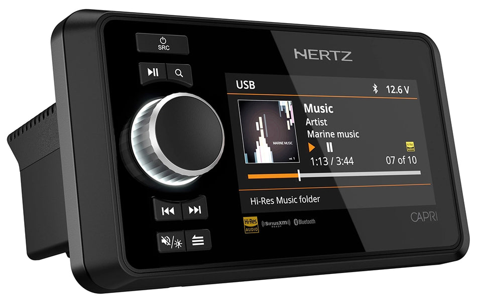 HERTZ CAPRI Marine radio m/bt 4,3"skjerm