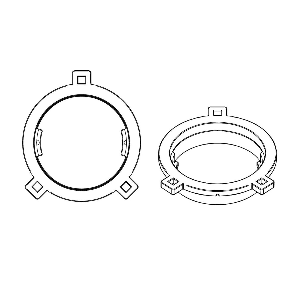 Helix Compose FlexMount CFMK25 VW.1, Helix Compose adapterringer VW/Skoda/Seat/MAN (bilde 2)