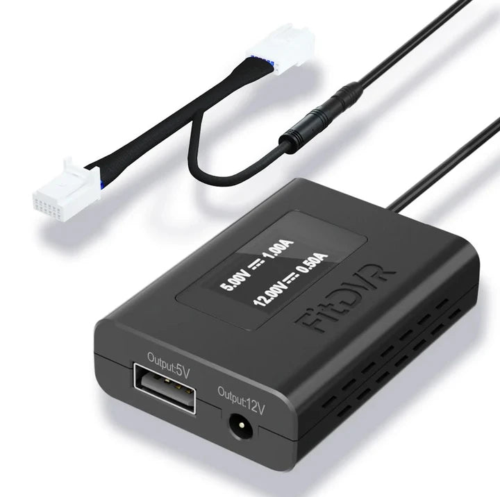 FitDVR Dashcam Power Adapter, Toyota/Lexus 12-pin