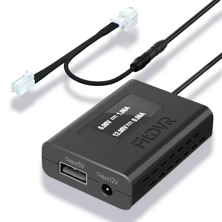 FitDVR Dashcam Power Adapter, Mercedes 3-pin