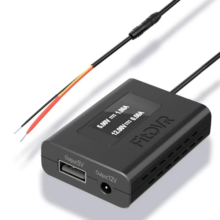FitDVR Dashcam Power Adapter
