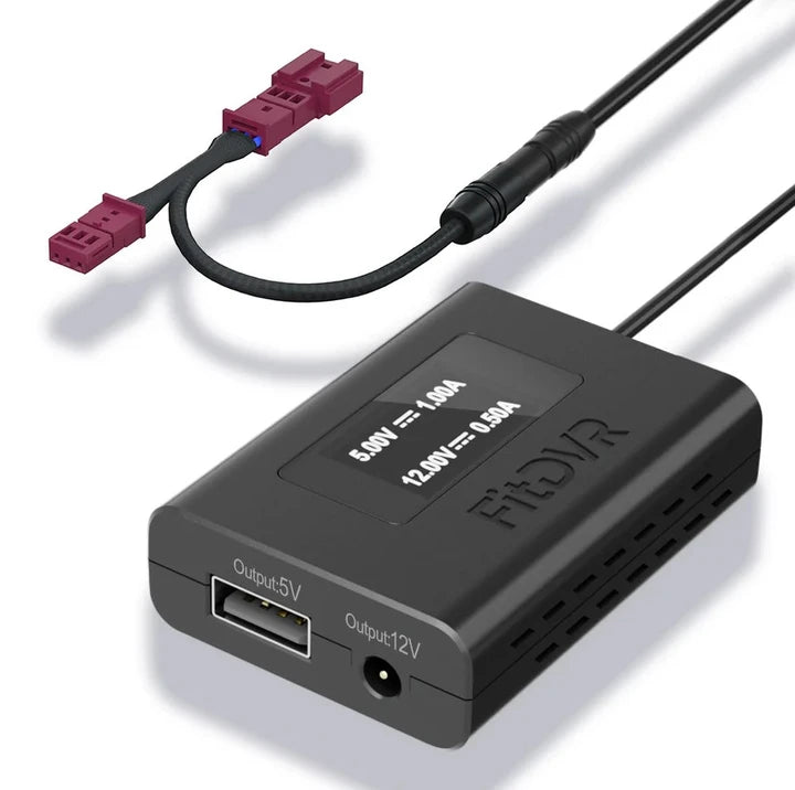 FitDVR Dashcam Power Adapter, Jaguar/Land Rover 3-pin