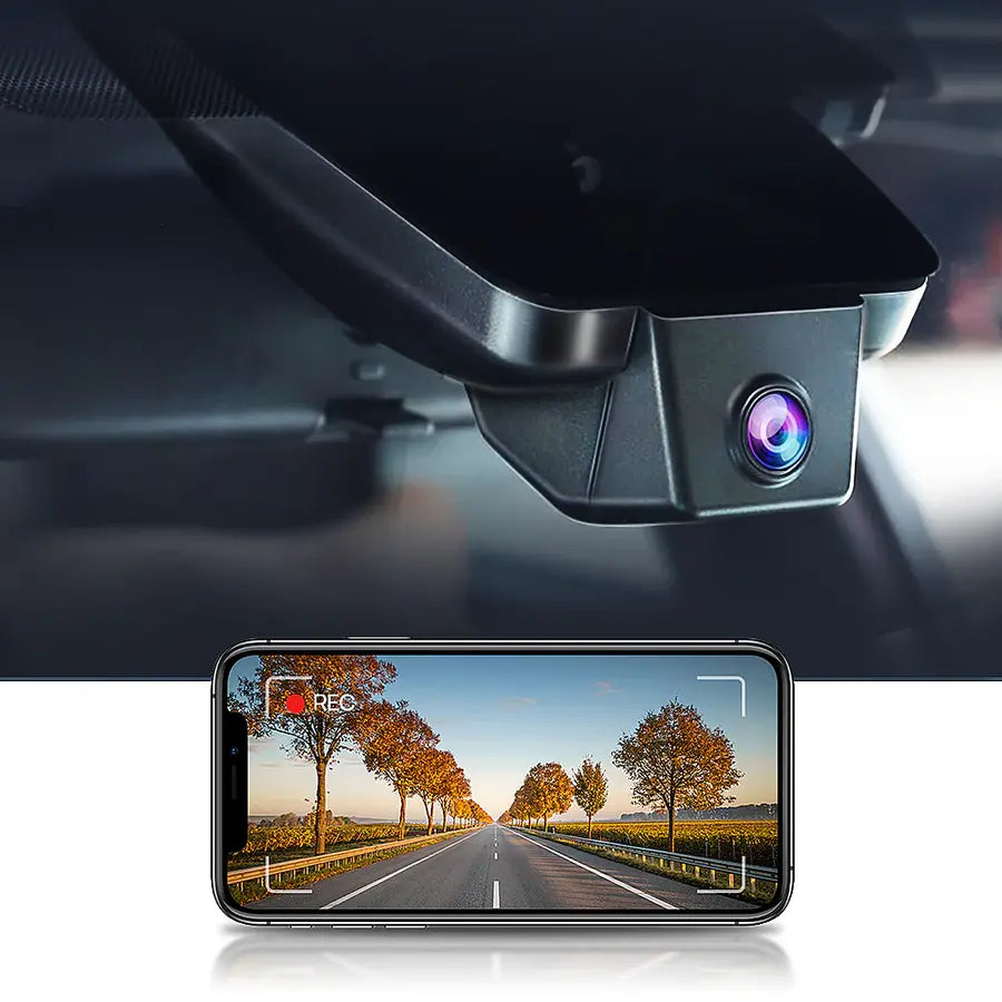 FITCAMX Integrert 4K Dashcam (foran+bak)