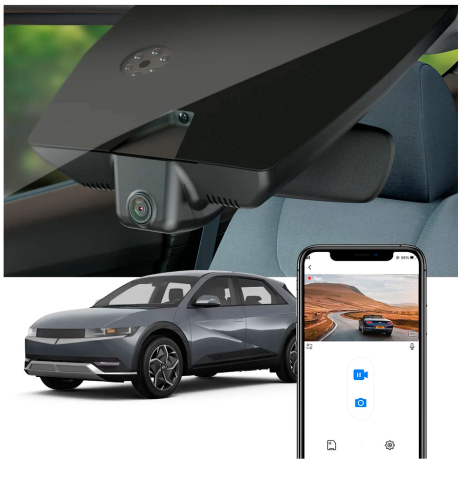 FITCAMX Integrert 4K Dashcam (foran+bak), Hyundai Ioniq 5 (2021 til 2024)