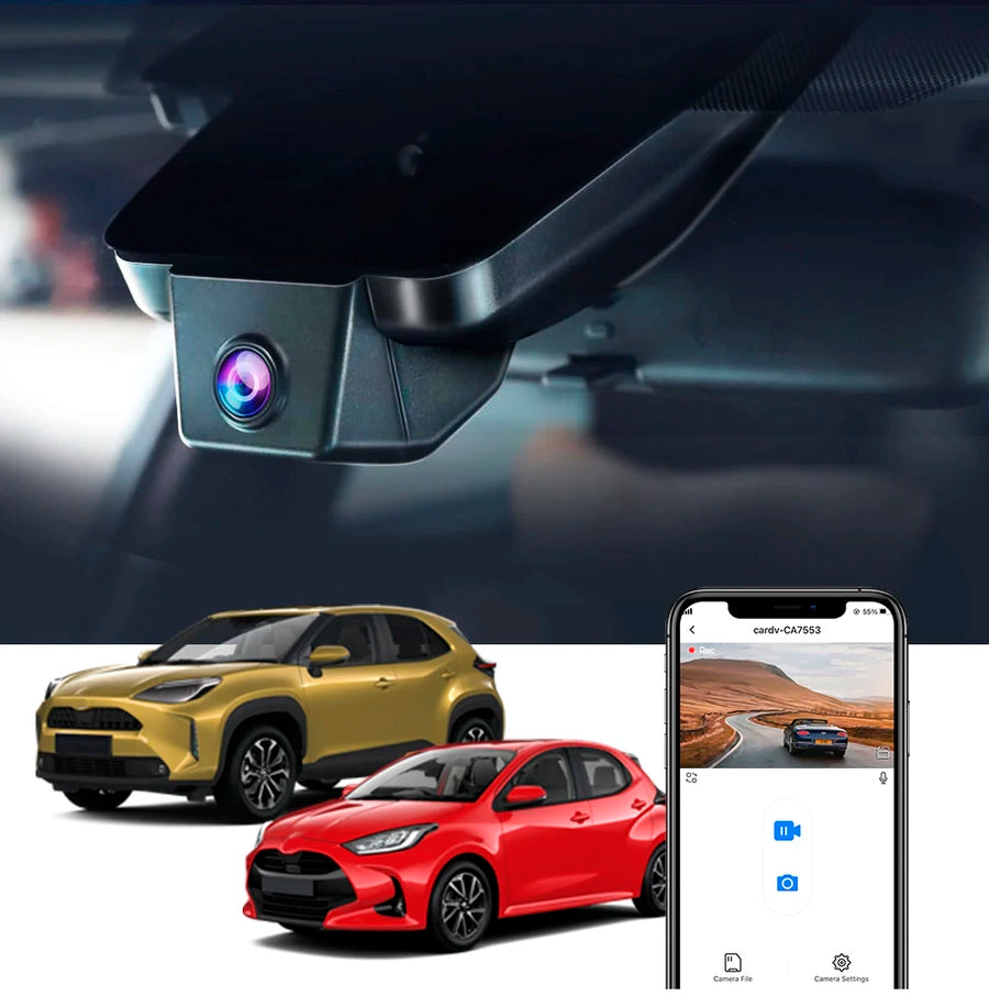 FITCAMX Integrert 4K Dashcam (foran+bak)