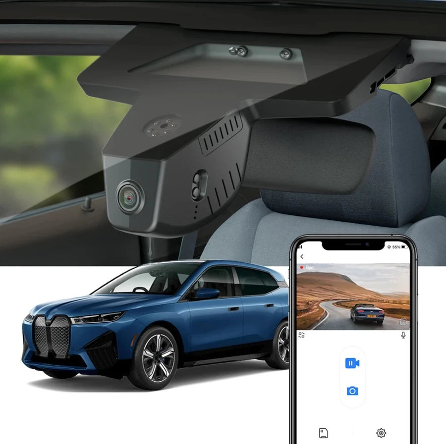 FITCAMX Integrert 4K Dashcam (foran+bak), BMW iX (2022 og nyere)