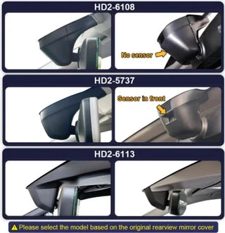 FITCAMX Integrert 4K Dashcam (foran), VW/Skoda (2016 og nyere) Sort