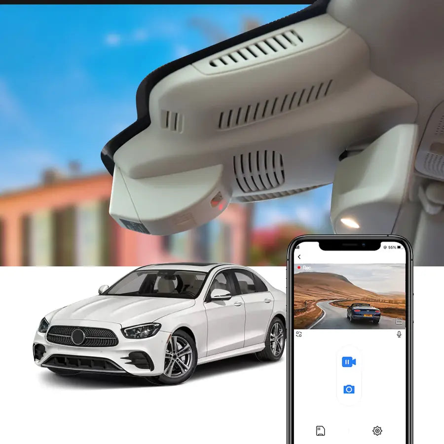 FITCAMX Integrert 4K Dashcam (foran+bak)