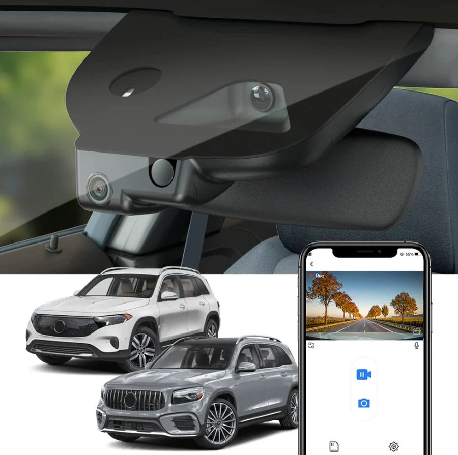 FITCAMX Integrert 4K Dashcam (foran+bak), MB GLB/EQB (2024 til 2025)