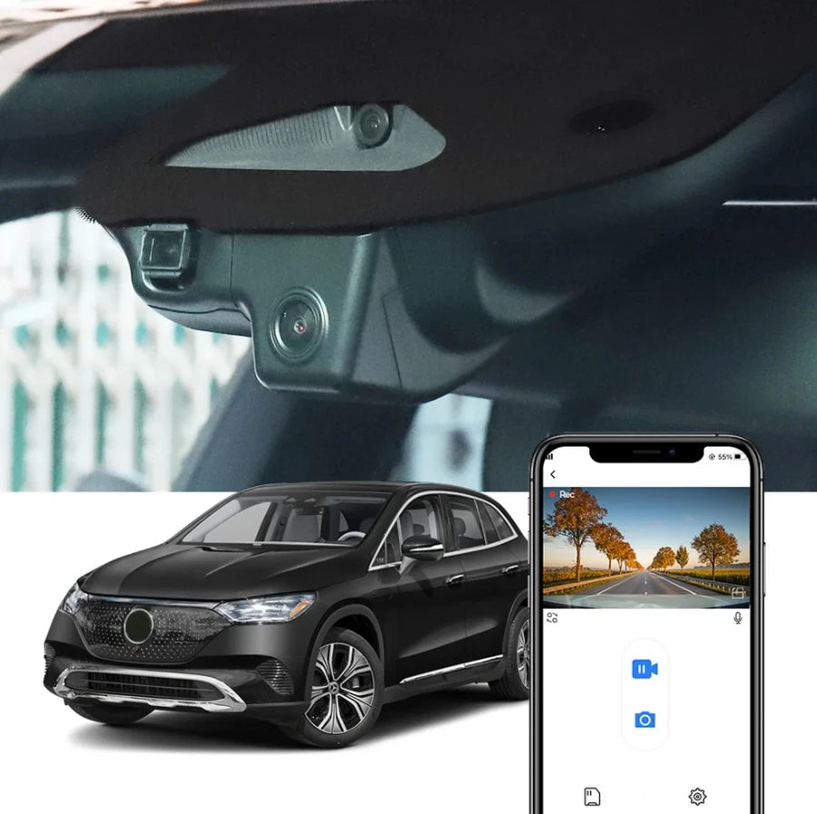 FITCAMX Integrert 4K Dashcam (foran+bak)