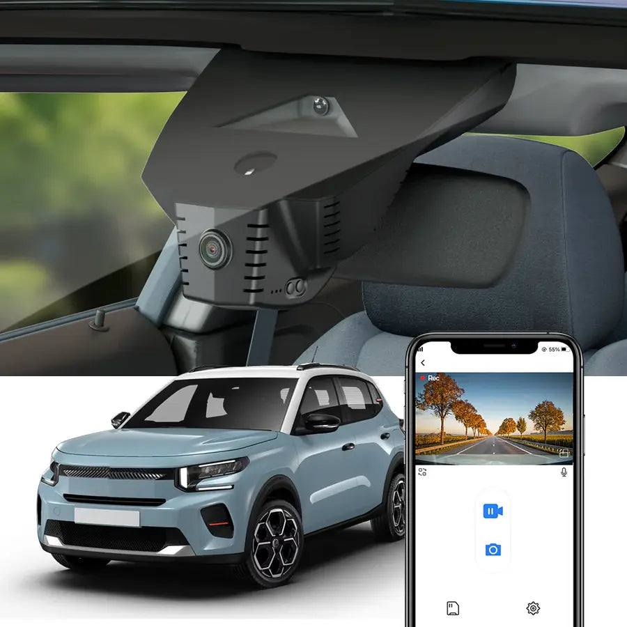 FITCAMX Integrert 4K Dashcam (foran)