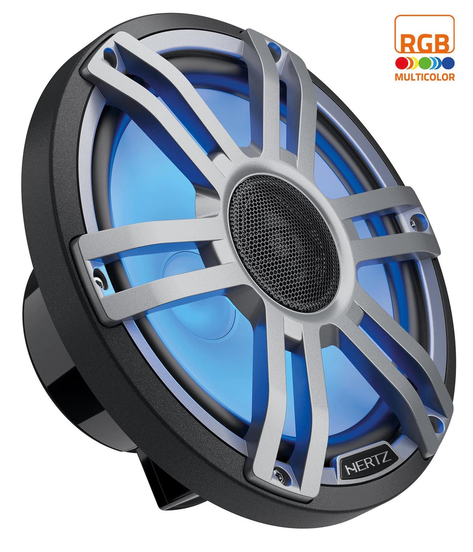 Hertz HMX8SLDG 8" koaxial 2-v grå LED