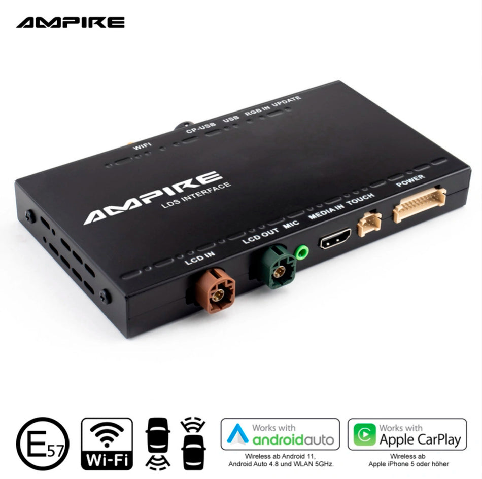 Ampire Trådløs Apple Carplay/AndroidAuto