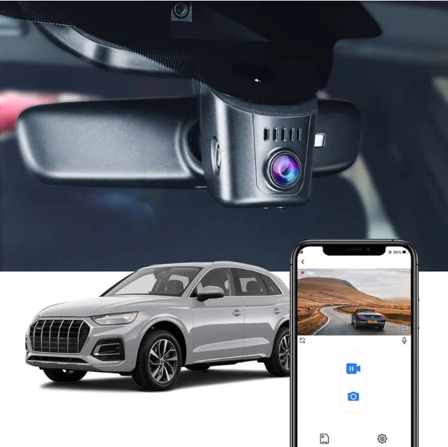 FITCAMX Integrert 4K Dashcam (foran), Audi (2016 og nyere) Modell F Sort