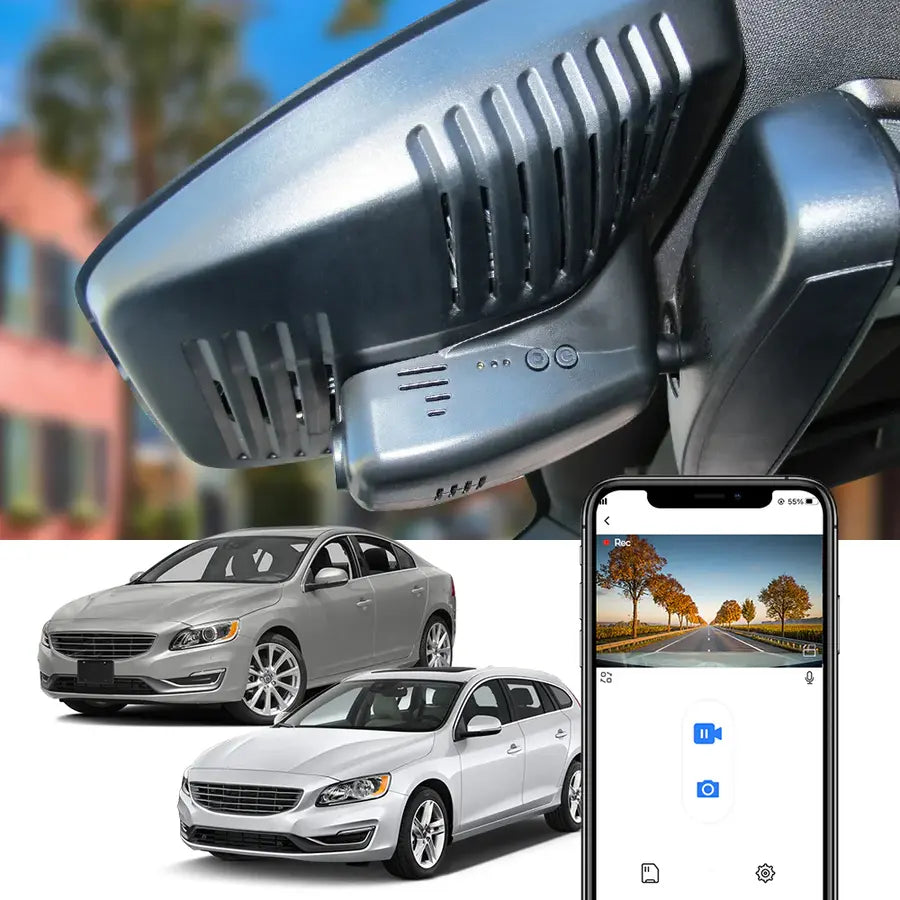 FITCAMX Integrert 4K Dashcam (foran+bak)