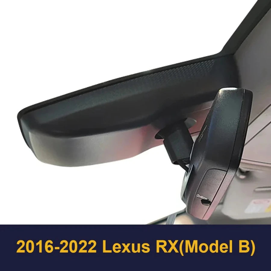 FITCAMX Integrert 4K Dashcam (foran+bak), Lexus RX (2016 til 2022) Modell B