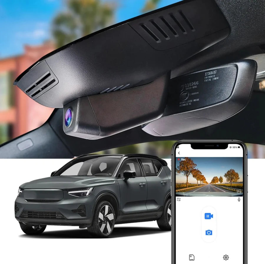 FITCAMX Integrert 4K Dashcam (foran+bak)