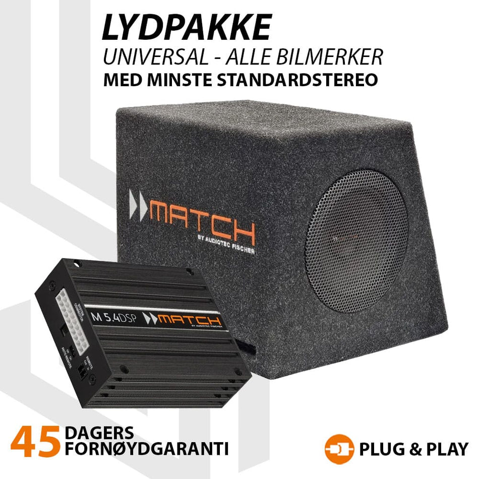 Match 2x6,5`` universal lydpakke