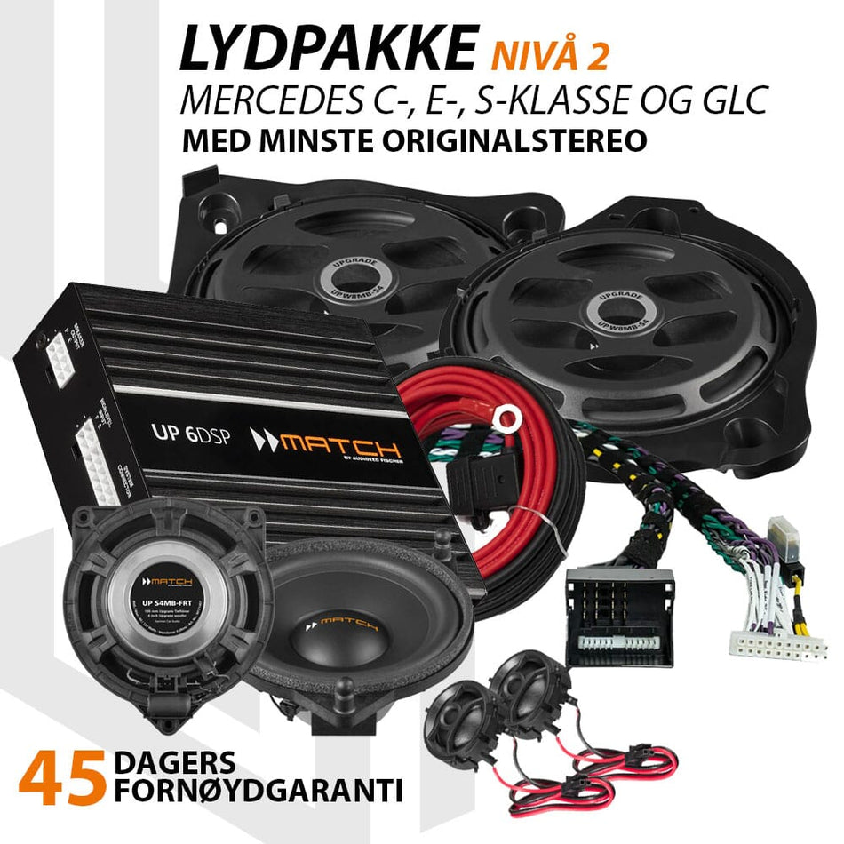 Match Lydoppgraderingspakke Mercedes BASE - Nivå 2