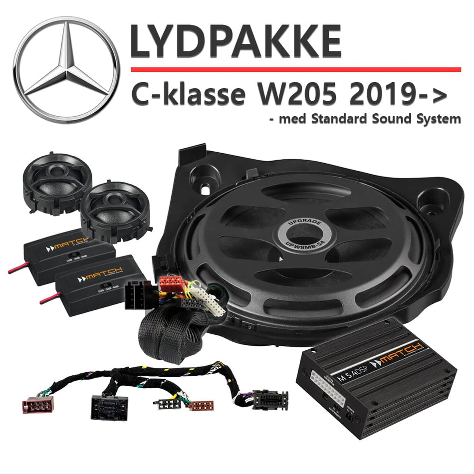Lydoppgraderingspakke Mercedes C-klasse