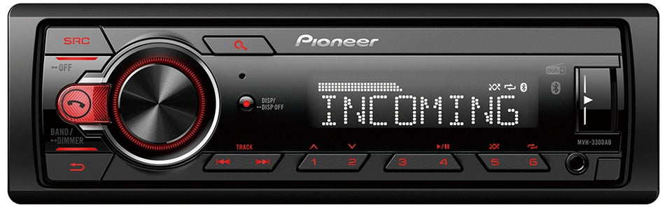 Pioneer MVH330DAB, kort chassis