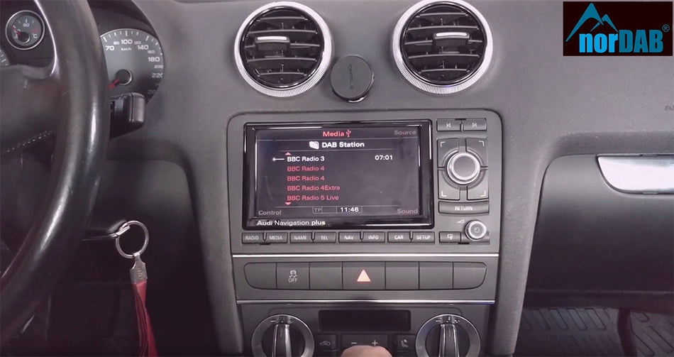 norDAB Premium DAB-integrering Audi