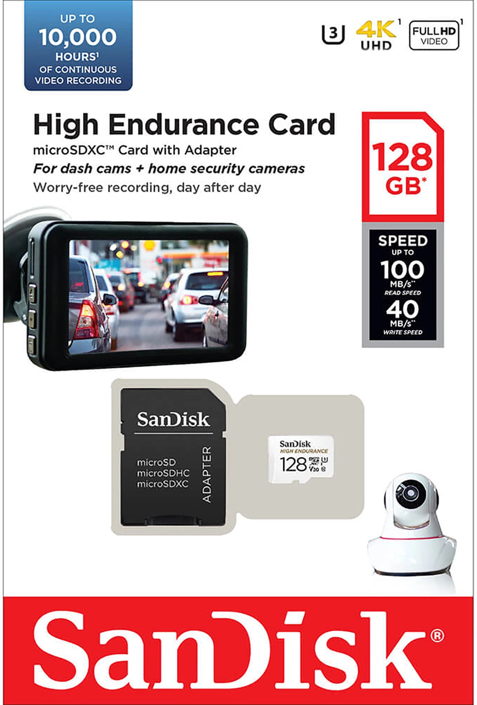 Sandisk 128GB High Endurance SD kort