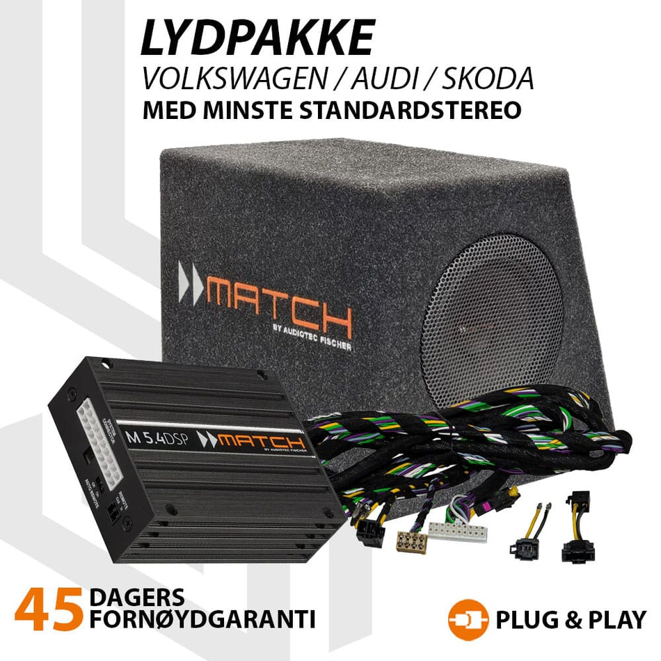 Match 2x6,5`` lydpakke VW / Audi / Skoda