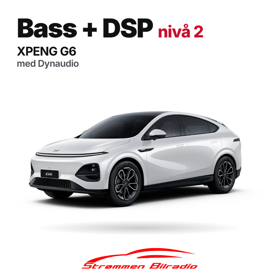 Bass + DSP-pakke nivå 2 XPENG G6 (Dynaudio)